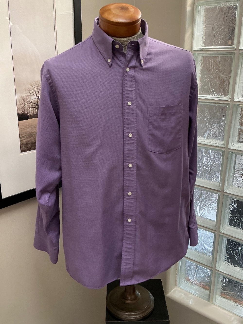 Men’s ARROW Dress Shirt. Size XL 17 34/35. Purple Lavender